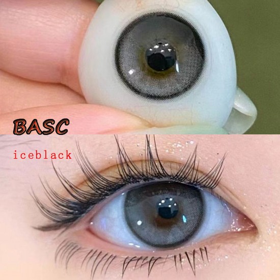 B-BASC ICEBLACK COLOR CONTACT LENS (2PCS/PAIR)