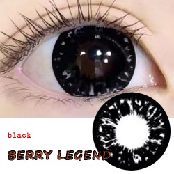 B-BERRY LEGEND BLACK COLOR SOFT CONTACT LENS (2PCS/PAIR)