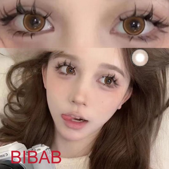 B-BIBAB BROWN COLOR SOFT CONTACT LENS (2PCS/PAIR)