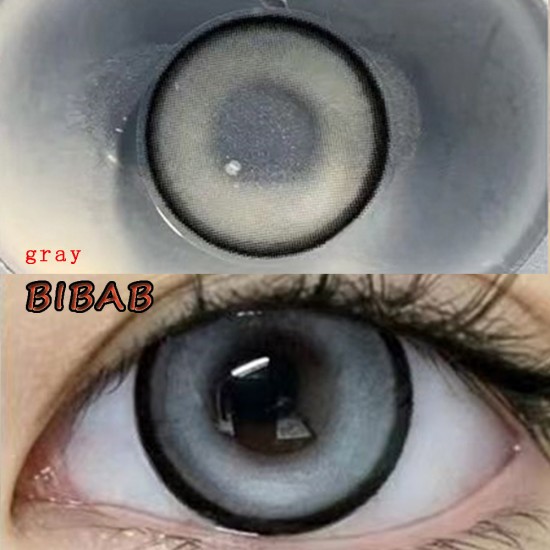 B-BIBAB GRAY COLOR SOFT CONTACT LENS (2PCS/PAIR)