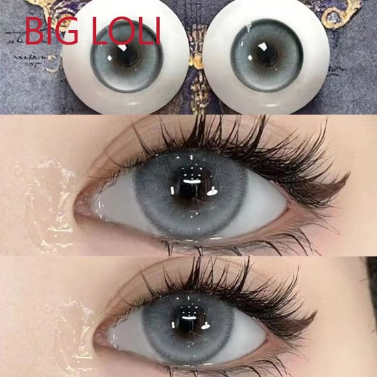 B-BIG LOLI GRAY COLOR SOFT CONTACT LENS (2PCS/PAIR)