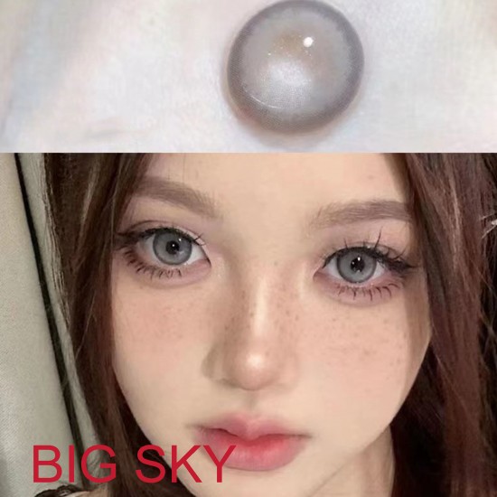 B-BIG SKY GRAY COLOR SOFT CONTACT LENS (2PCS/PAIR)