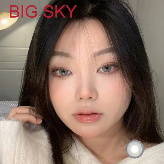 B-BIG SKY GRAY COLOR SOFT CONTACT LENS (2PCS/PAIR)