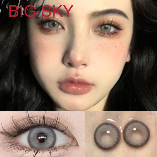 B-BIG SKY GRAY COLOR SOFT CONTACT LENS (2PCS/PAIR)