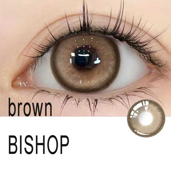 A-BISHOP BROWN COLOR SOFT CONTACT LENS (2PCS/PAIR)