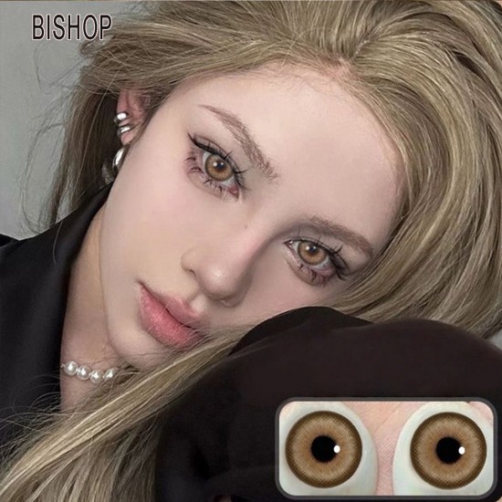 A-BISHOP BROWN COLOR SOFT CONTACT LENS (2PCS/PAIR)
