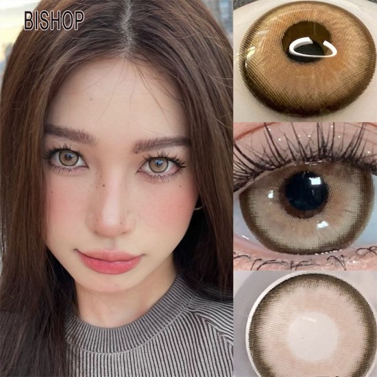 A-BISHOP BROWN COLOR SOFT CONTACT LENS (2PCS/PAIR)