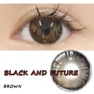 B-BLACK AND FUTURE BROWN COLOR CONTACT LENS (2PCS/PAIR)