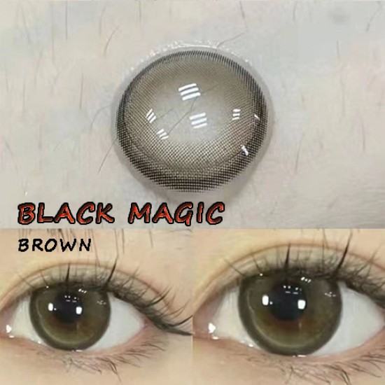 B-BLACK MAGIC BROWN COLOR SOFT CONTACT LENS (2PCS/PAIR)