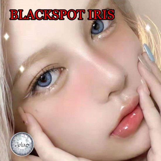 B-BLACKSPOT IRIS BLUE COLOR CONTACT LENS (2PCS/PAIR)