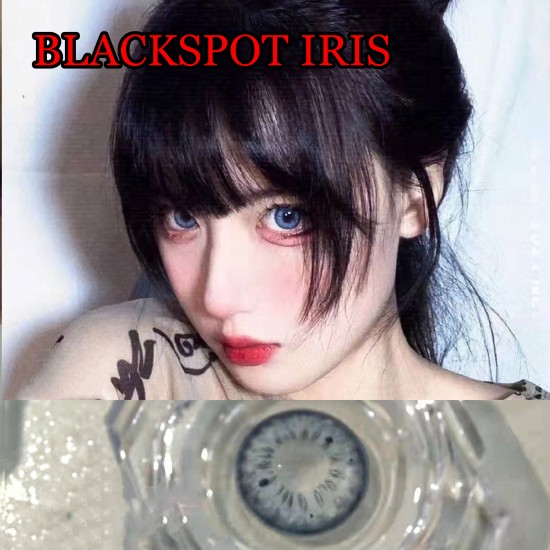 B-BLACKSPOT IRIS BLUE COLOR CONTACT LENS (2PCS/PAIR)