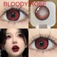 A-BLOOD ROSE RED COSPLAY COLOR CONTACT LENS  (2PCS/PAIR)