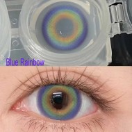 B-BLUE RAINBOW COLOR SOFT CONTACT LENS (2PCS/PAIR)