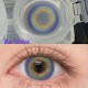 B-BLUE RAINBOW COLOR SOFT CONTACT LENS (2PCS/PAIR)
