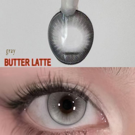 B-BUTTER LATTE GRAY COLOR SOFT CONTACT LENS (2PCS/PAIR)
