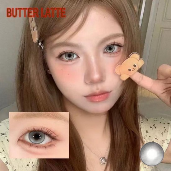 B-BUTTER LATTE GRAY COLOR SOFT CONTACT LENS (2PCS/PAIR)