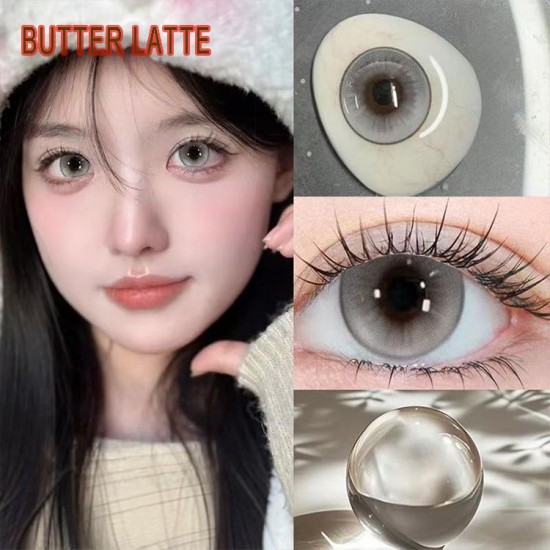 B-BUTTER LATTE GRAY COLOR SOFT CONTACT LENS (2PCS/PAIR)