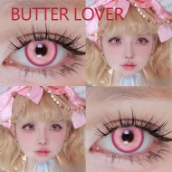 A-BUTTER LOVER PINK COLOR SOFT CONTACT LENS (2PCS/PAIR)