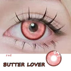 A-BUTTER LOVER RED COLOR SOFT CONTACT LENS (2PCS/PAIR)