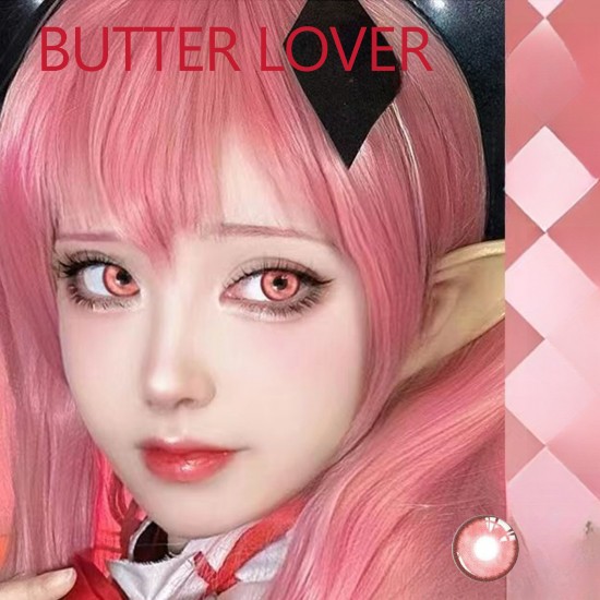 A-BUTTER LOVER RED COLOR SOFT CONTACT LENS (2PCS/PAIR)