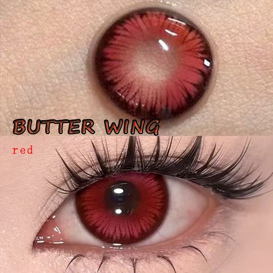 B-BUTTER WING RED COLOR SOFT CONTACT LENS (2PCS/PAIR) B-BUTTER WING RED COLOR SOFT CONTACT LENS (2PCS/PAIR)