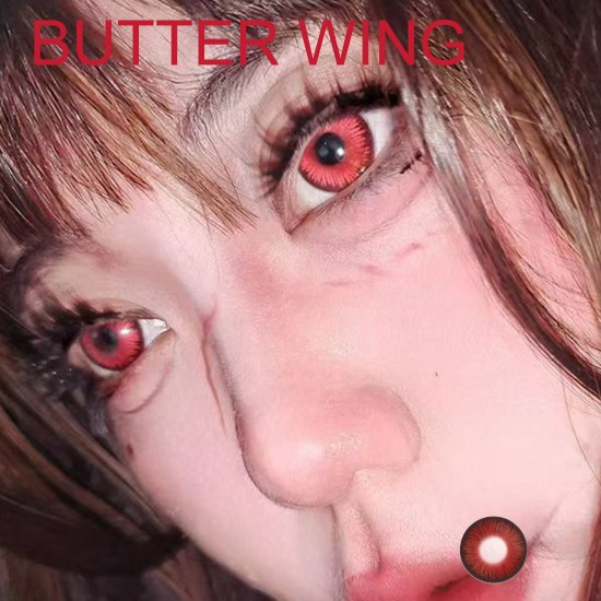 B-BUTTER WING RED COLOR SOFT CONTACT LENS (2PCS/PAIR) B-BUTTER WING RED COLOR SOFT CONTACT LENS (2PCS/PAIR)