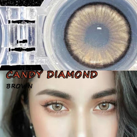 B-CANDY DIAMOND BROWN COLOR SOFT CONTACT LENS (2PCS/PAIR)