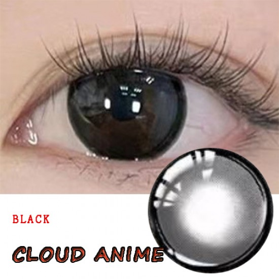 B-CLOUD ANIME BLACK COLOR SOFT CONTACT LENS (2PCS/PAIR)