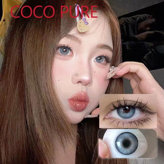 B-COCO PURE LIGHT BLUE COLOR SOFT CONTACT LENS (2PCS/PAIR)