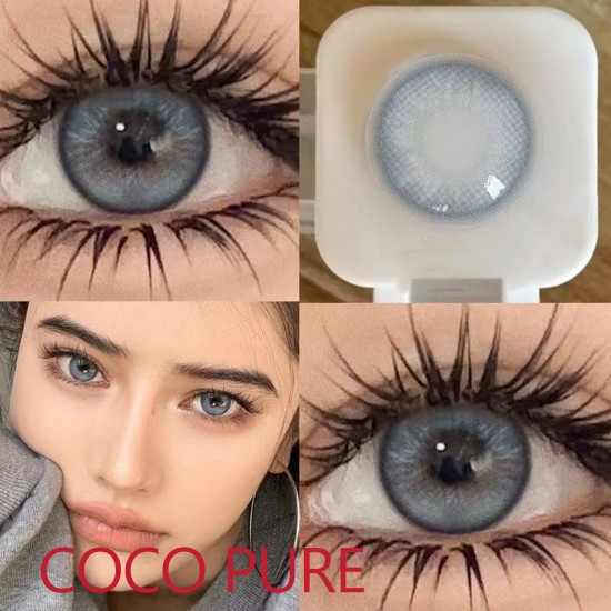 B-COCO PURE LIGHT BLUE COLOR SOFT CONTACT LENS (2PCS/PAIR)