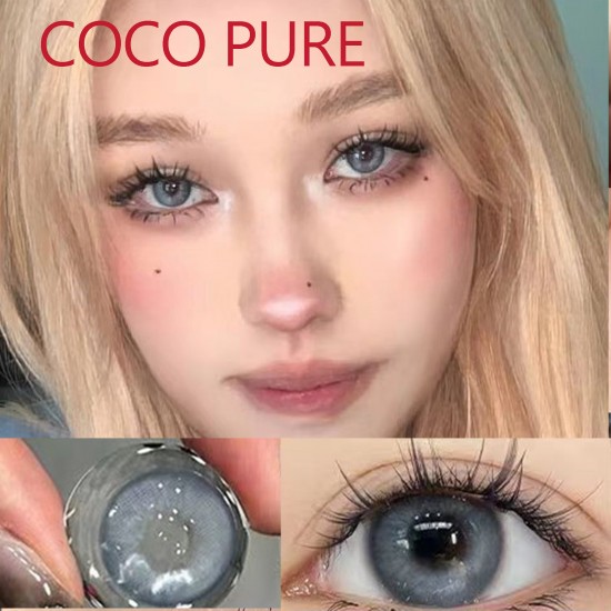 B-COCO PURE LIGHT BLUE COLOR SOFT CONTACT LENS (2PCS/PAIR)