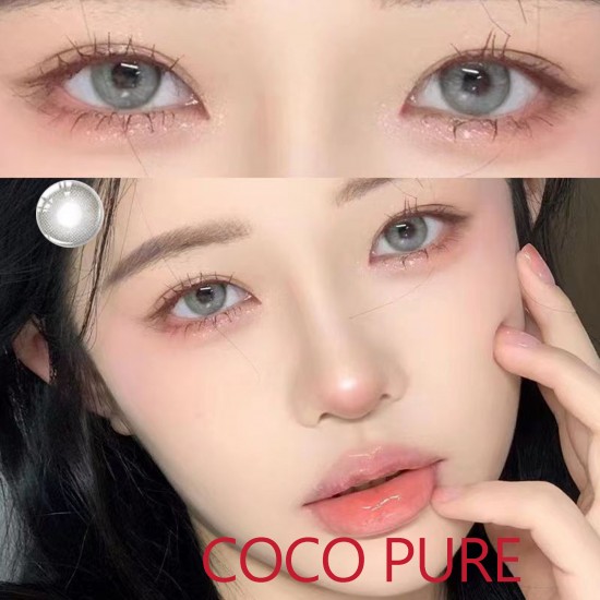 B-COCO PURE GRAY  COLOR SOFT CONTACT LENS (2PCS/PAIR)