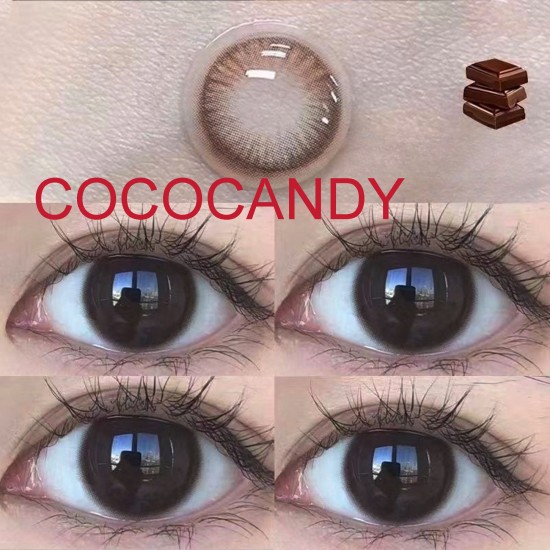 B-COCOCANDY CHOCOLATE COLOR SOFT CONTACT LENS (2PCS/PAIR)