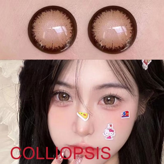B-COLLIOPSIS BROWN COLOR SOFT CONTACT LENS (2PCS/PAIR) B-COLLIOPSIS BROWN COLOR SOFT CONTACT LENS (2PCS/PAIR)