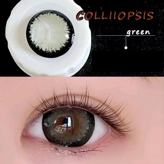 B-COLLIOPSIS GREEN COLOR SOFT CONTACT LENS (2PCS/PAIR)