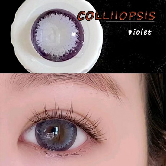 B-COLLIOPSIS VIOLET COLOR SOFT CONTACT LENS (2PCS/PAIR)