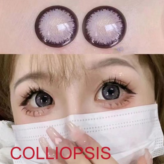 B-COLLIOPSIS VIOLET COLOR SOFT CONTACT LENS (2PCS/PAIR)