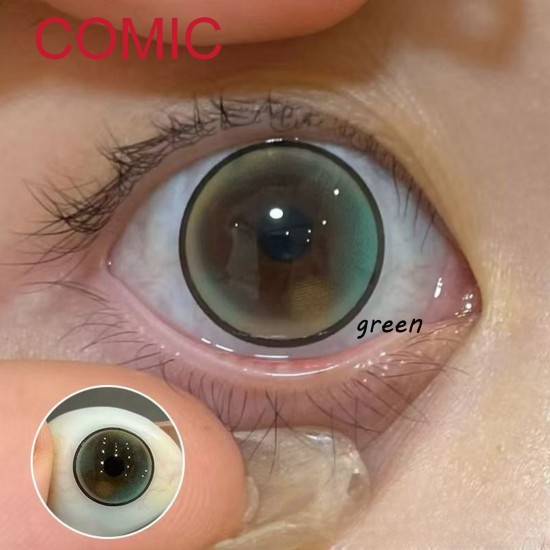 B-COMIC GREEN COLOR SOFT CONTACT LENS (2PCS/PAIR) B-COMIC GREEN COLOR SOFT CONTACT LENS (2PCS/PAIR)