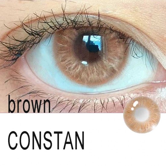 A-CONSTAN BROWN COLOR SOFT CONTACT LENS (2PCS/PAIR)