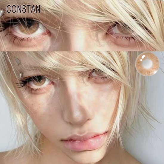 A-CONSTAN BROWN COLOR SOFT CONTACT LENS (2PCS/PAIR)