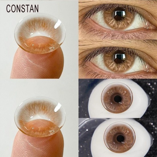 A-CONSTAN BROWN COLOR SOFT CONTACT LENS (2PCS/PAIR)