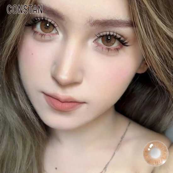 A-CONSTAN BROWN COLOR SOFT CONTACT LENS (2PCS/PAIR)