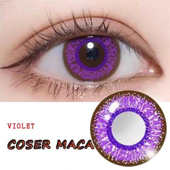 A-COSER MACA VIOLET COLOR SOFT CONTACT LENS (2PCS/PAIR)