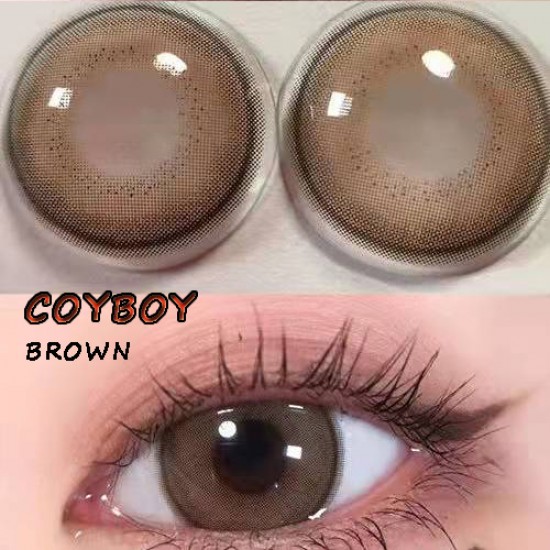 B-COYBOY BROWN COLOR CONTACT LENS (2PCS/PAIR) B-COYBOY BROWN COLOR CONTACT LENS (2PCS/PAIR)