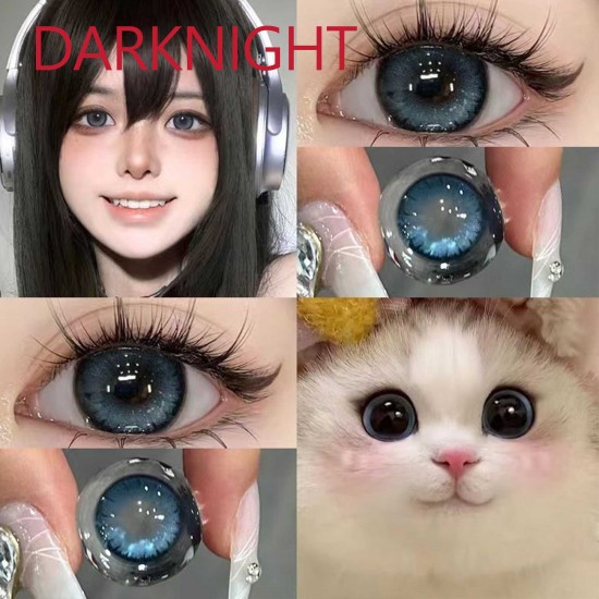 B-DARKNIGHT BLUE COLOR CONTACT LENSES  (2PCS/PAIR)