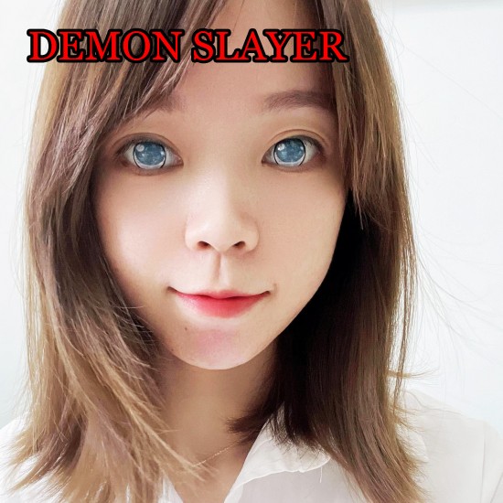 A-DEMON SLAYER-SPIDER COSPLAY COLOR CONTACT LENS (2PCS/PAIR)