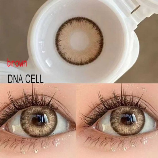 B-DNA CELL BROWN COLOR SOFT CONTACT LENS (2PCS/PAIR)
