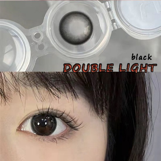 B-DOUBLE LIGHT BLACK COLOR CONTACT LENS (2PCS/PAIR)