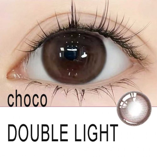 B-DOUBLE LIGHT CHOCO COLOR SOFT CONTACT LENS (2PCS/PAIR)