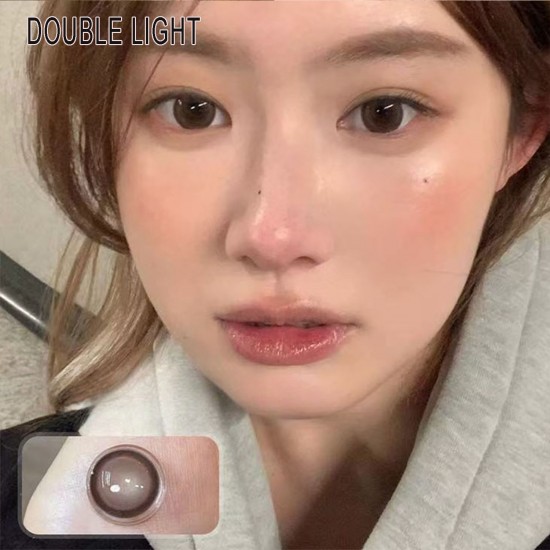B-DOUBLE LIGHT CHOCO COLOR SOFT CONTACT LENS (2PCS/PAIR)